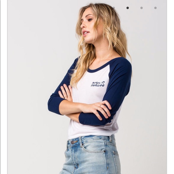 YOUNG & RECKLESS Raglan Tee - Picture 2 of 3